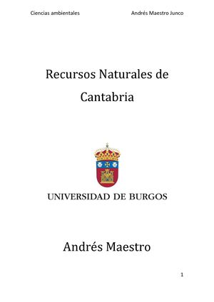 Recursos Naturales De Cantabria