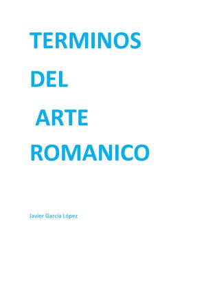 Términos del arte románico