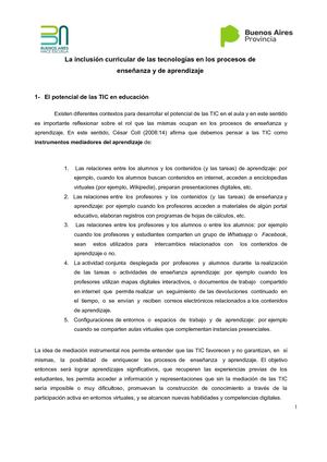 Integración De Las Tic