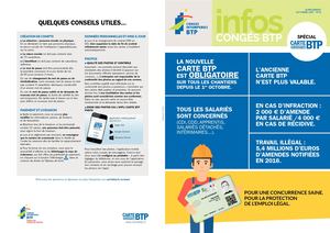 Supplement Carte Btp