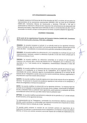 Acta de subsanación del Convenio Colectivo Seguridad Privada (19.12.2017)