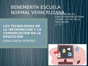 Tecnologias De La Información Y La Comunicación Gema