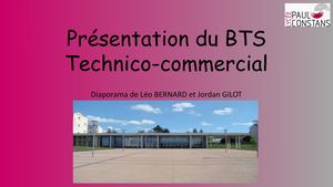 Présentation Du Bts Technico Commercial Version Finale (1)