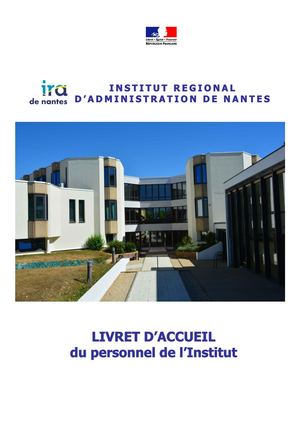 Livret D'accueil 6 Novembre 2017