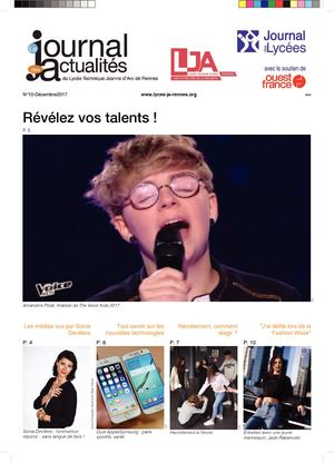 JOURNAL DES ACTUALITÉS DÉCEMBRE 2017