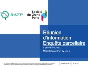 Reunion Enquete Parcellaire Metro Ligne 14 Chevilly Larue 05 12 17