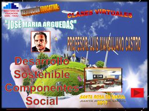 Desarrollo Sostenible Componentes Social 1