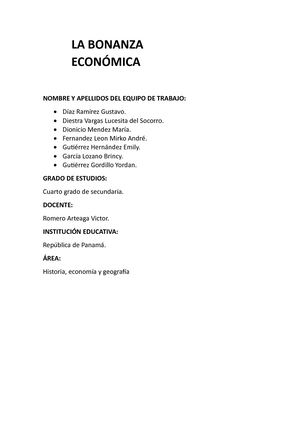 Bonanza Económica Peruana