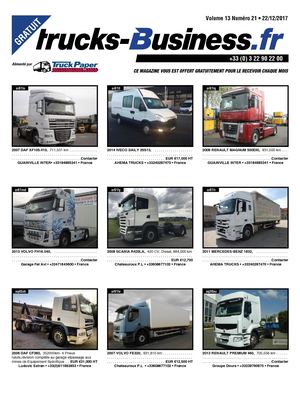 TRUCKS BUSINESS VOLUME 13 NUMÉRO 21 • 22/12/2017