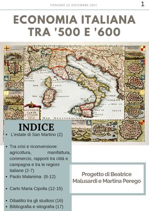 ECONOMIA DEL 1500/1600