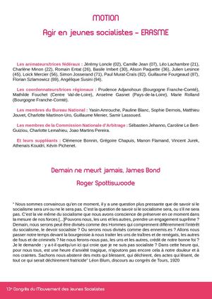 Motion : Demain ne meurt jamais