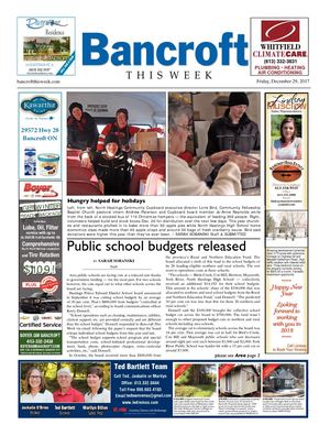 Bancroft This Week Dec 29, 2017