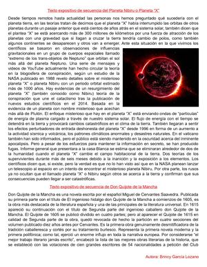 Texto Expositivo De Secuencia Del Planeta Nibiru O Planeta
