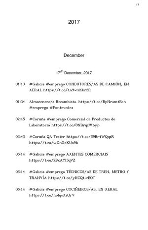 OFERTAS DE EMPREGO GALICIA (17DEC-24DEC)