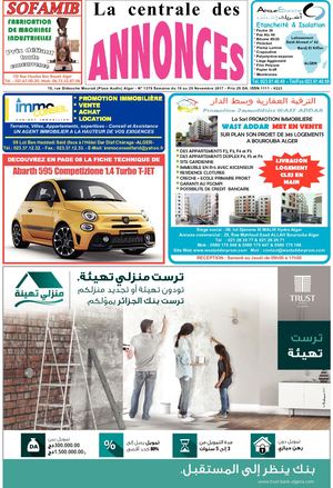 La Centrale des Annonces N° 1379 Semaine du 19 au 25 Novembre 2017