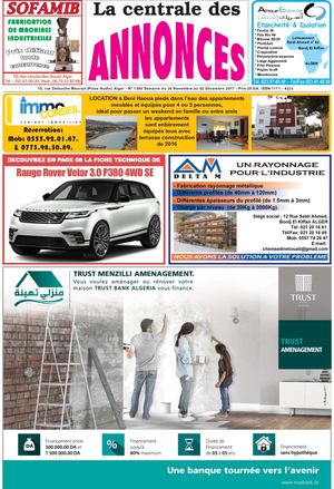 La Centrale des Annonces N° 1380 Semaine du 26 Novembre au 02 Décembre 2017