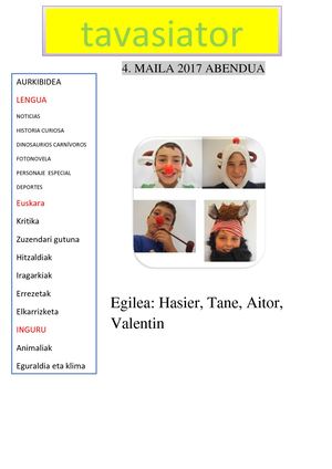 Egunkaria Tavasiator 3 Taldea