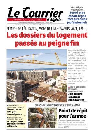 Le Courrier D'Algérie Du Mercredi 27 Décembre 2017