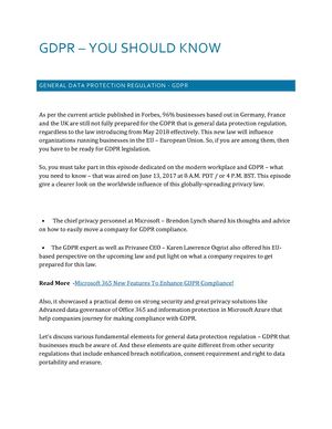 Calaméo - Gdpr You Should Know