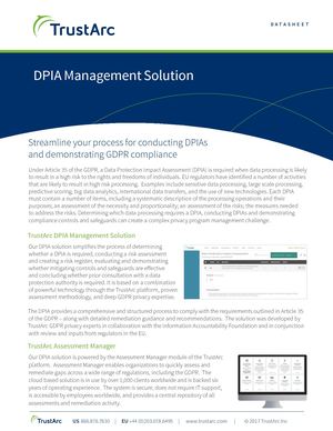 DPIA Management Solution | TrustArc