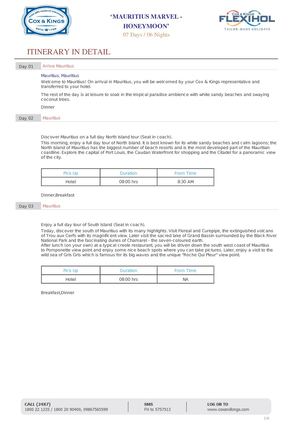 Mauritius Tour Packages at Cox & Kings