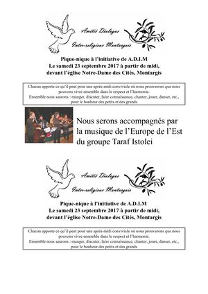 2017 9 23 Pique Nique Interreligieux Tract D Invitation