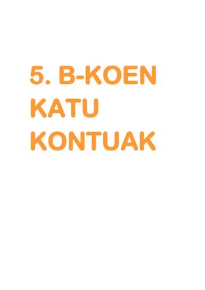 5bkoen Katu Kontuak