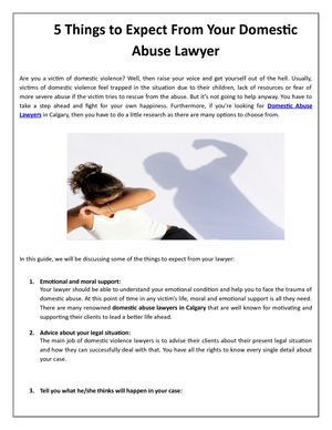 Domestic Abuse Lawyer Calgary