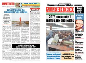 Alger Hebdo N°603 Du 28 Décembre 2017 Au 3 Janvier 2018