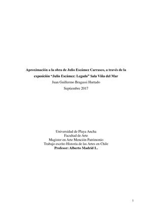 Julio Escámez Exposición "Legado Artístico"