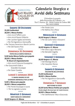 Fogli Avvisi Anno 2017 N 52