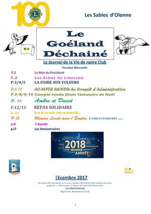 Journal Lions Déchainé Décembre 2017 N°6