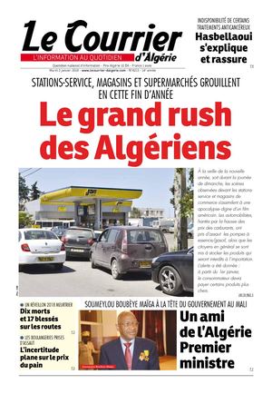 Le Courrier D'Algérie Du Mardi 2 Janvier 2018