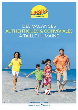 Brochure Été 2018 d'USSIM Vacances