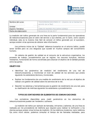 Unidad 1 Material De Estudio telecomunicaciones