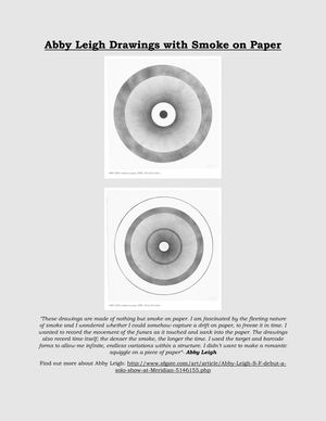 Abby Leigh Drawings With Smoke On Paper