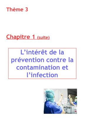 T3C1 Prévention contamination et infection 3è