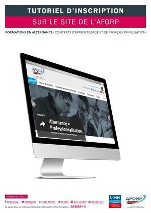 Alternance: tutoriel d'inscription sur le site aforp