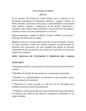 Manual De Funciones