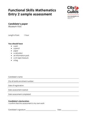 3748 Maths E2 Museum Visit Candidate Paper V1 0