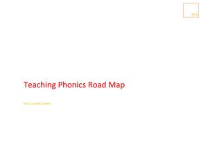 Teaching Phonics Road Map