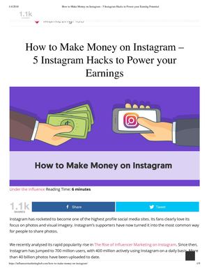 Calaméo - How To Make Money On Instagram 5 Instagram Hacks To Power ...