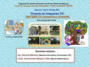 Proyecto Tic De Matematica