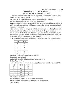 EJERCICIOS DESCRIPCIÓN MOVIMIENTO