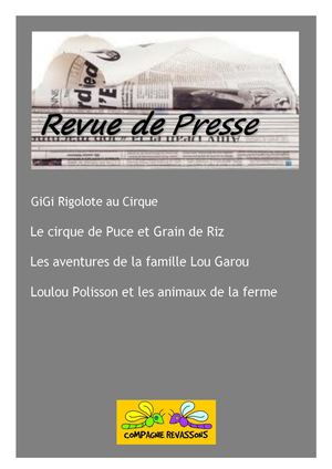 Revue De Presse Spectacles 2017