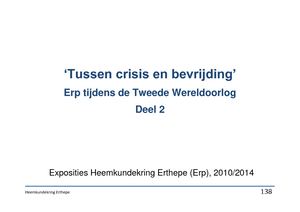Tussen Crisis En Bevrijding Deel 2