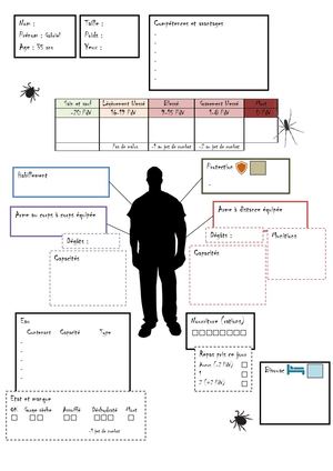 AD NAUSEAM - Feuille Personnage Vierge