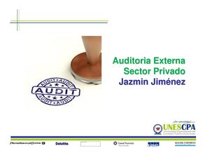 Fase I  Intro Auditoria Externa Privada