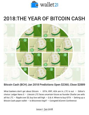 Calameo 2018 The Year Of Bitcoin Cash Wallet21 Magazine Jan 2018