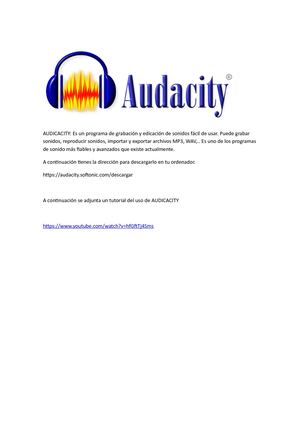 Audicacity / Movie Market